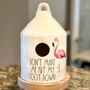 Full Size Flamingo Birdhouse Don’t Make Me Put My Foot Down New